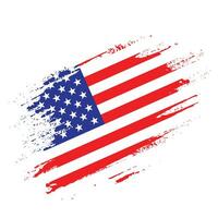 Texture effect American flag vector