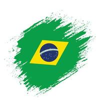 Brazil grunge texture abstract flag vector