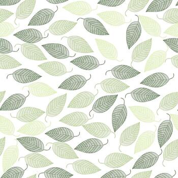 Seamless pattern. Graphic ornament. Floral stylish background. Vector repeating texture with stylized leaves. Graphic ornament. Floral stylish background. Vector repeating texture with stylized leaves