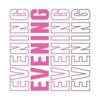 Evening new summer quote svg cut files typography tshirt design vector