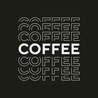 Coffee new typography text effect professional design for print vector