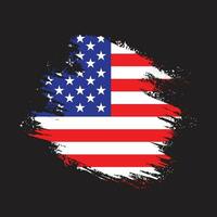 Splash texture effect American flag vector