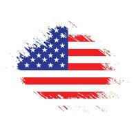 Colorful abstract American flag design vector