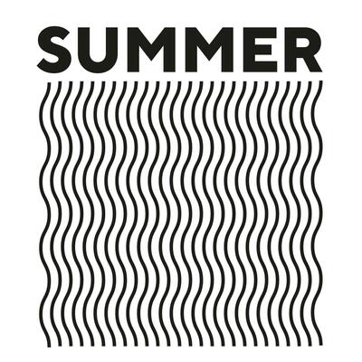 Wavy line art summer quotes best typography tshirt design for print