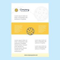 Template layout for Moon comany profile annual report presentations leaflet Brochure Vector Background