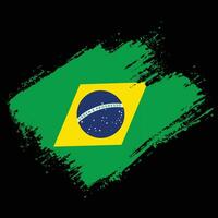 brasil, grunge, bandera, vector