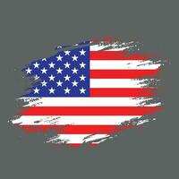 efecto de textura vector de bandera americana