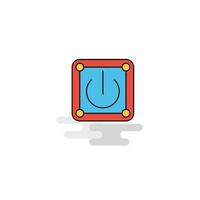 Flat Power button Icon Vector