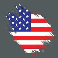 New colorful texture American flag vector