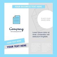 Document Company Brochure Template Vector Busienss Template