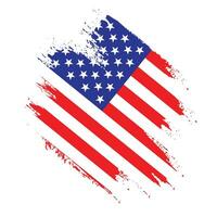 Splash new American grunge texture flag vector