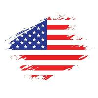 New colorful abstract American flag vector