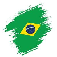 New colorful texture Brazil flag vector