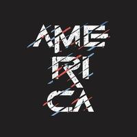 américa nuevo gradiente mejor textura grunge efecto de texto tipografía profesional diseño de camiseta para imprimir vector