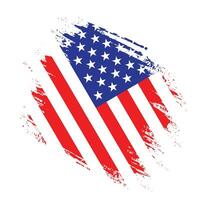 Colorful abstract American flag design vector