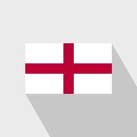 England flag Long Shadow design vector