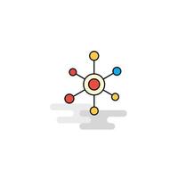 Flat Network Icon Vector