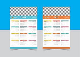 Calendar Planner 2021 - Vector Template. Week starts on Sunday