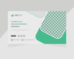 Creative business YouTube  thumbnail and social media  web banner template vector