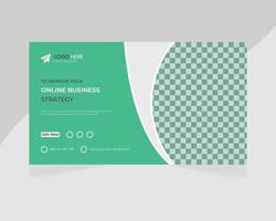 Creative business YouTube  thumbnail and social media  web banner template vector