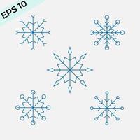 Christmas Snow Flake Collection. vector eps 10. easy to edit