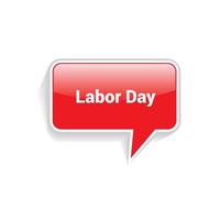 Labor day creative design with typography vector