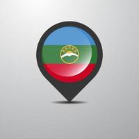 Karachay Chekessia Map Pin vector