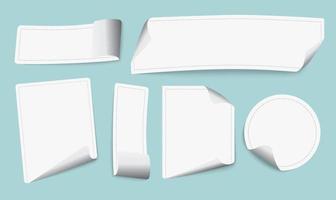 set of paper folding vector background