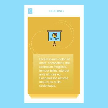 Presentation board mobile vertical banner design design Vector