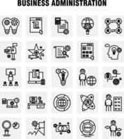 Business Administration Line Icons Set For Infographics Mobile UXUI Kit And Print Design Include Classroom Class Education School Bulb Idea Clock Award Eps 10 Vector