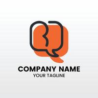 inspiring minimalist talk social media logo template vector