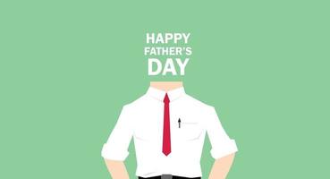 happy fathers day illustrated using a man or businessman vector