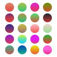 gradient color palette vector