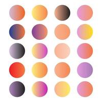 gradient color palette vector