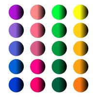 gradient color palette vector