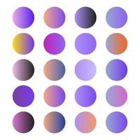 gradient color palette vector