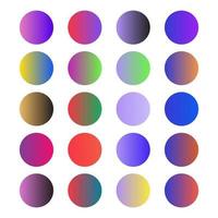 gradient color palette vector