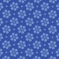 repeated blue dots on dark background flat pattern design vector