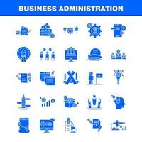 Business Administration Solid Glyph Icons Set For Infographics Mobile UXUI Kit And Print Design Include Pencil Smartphone Scale Vector Helmet Protection Sports Games Collection Modern Info