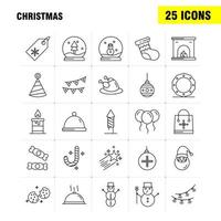 Christmas Line Icon for Web Print and Mobile UXUI Kit Such as Candle Light Christmas Xmas Astronomy Moon Space Star Pictogram Pack Vector