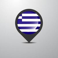 Greece Map Pin vector