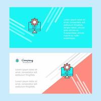 Computer setting abstract corporate business banner template horizontal advertising business banner vector