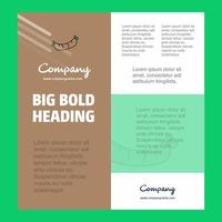 Hot dog Business Company Poster Template with place for text and images vector background