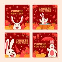 Rabbit Celebrating Chinese New Year vector