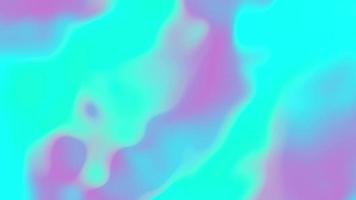 abstrato luz neon gradiente cor azul e roxo ultravioleta fundo líquido textura em movimento. superfície de pano de seda lisa com ondulações e dobras no tecido. Animação de loop sem costura de renderização 4K 3D. video