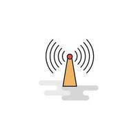 Flat Wifi Icon Vector