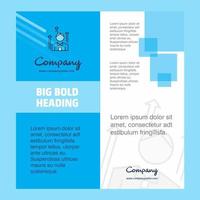 Avatar Company Brochure Title Page Design Company profile annual report presentations leaflet Vector Background