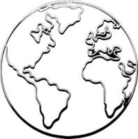 World globe vector