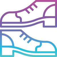 zapatos zapatos de moda ropa calzado deportivo deportes y competencia - icono degradado vector