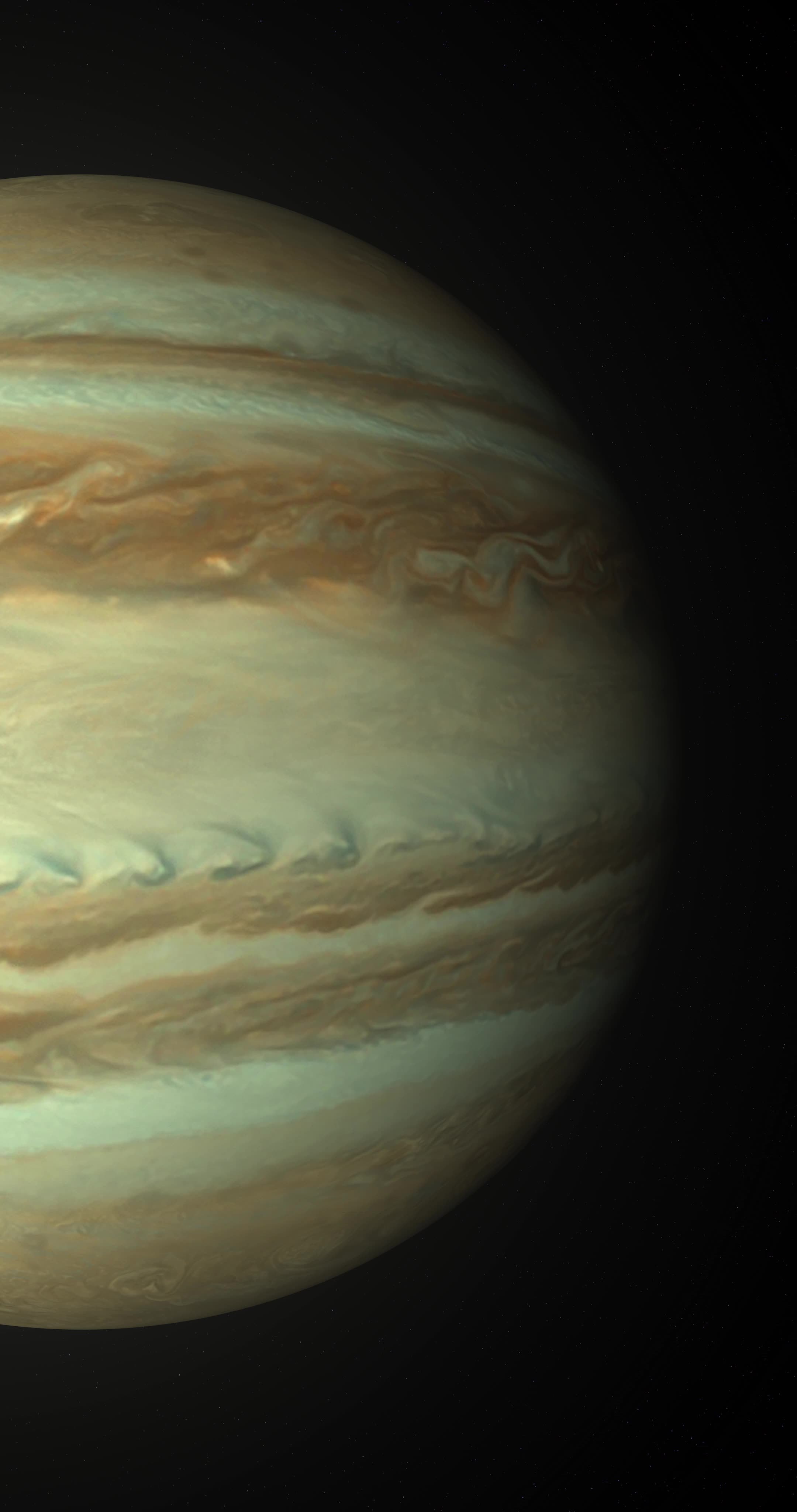Closeup on a 3D rendering of the Jupiter rotating on its axis 14243403 Stock Video at